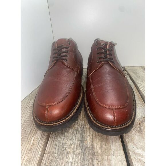H.S. Trask & Co Brown Leather Oxford Shoes Men’s Size 10M Made in Italy Handcraf - Picture 2 of 8